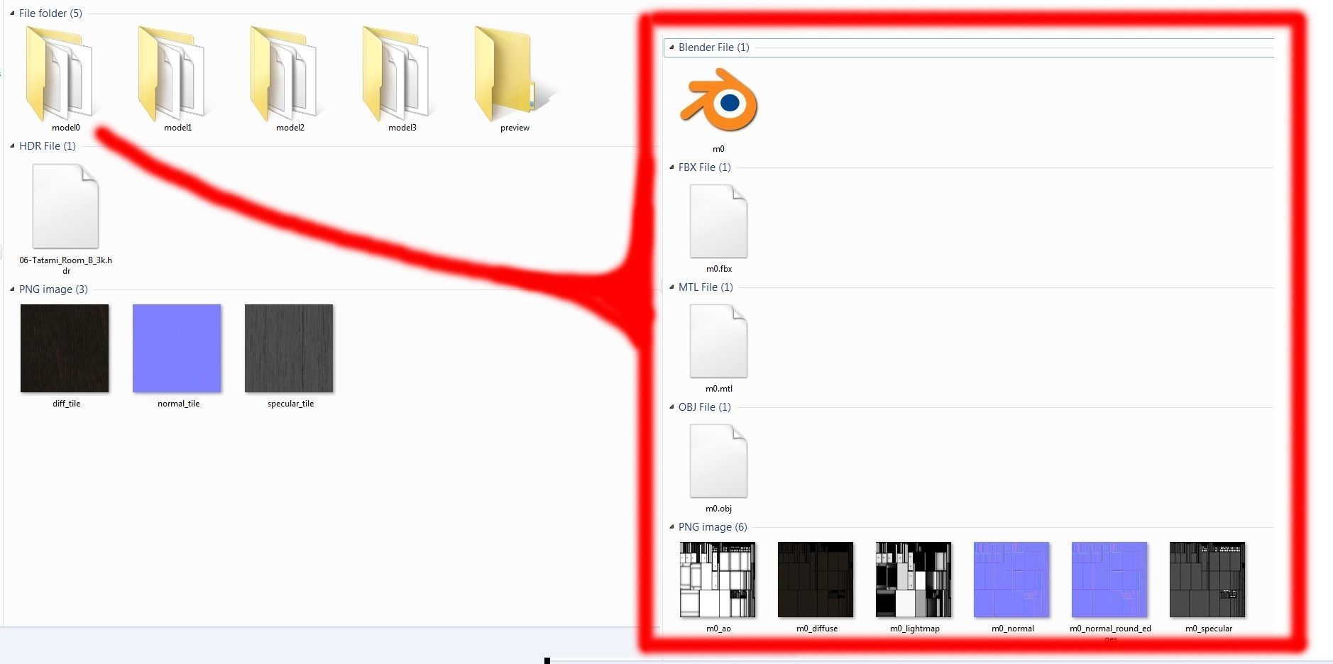 Furniture Pack Low-poly 3D model_9