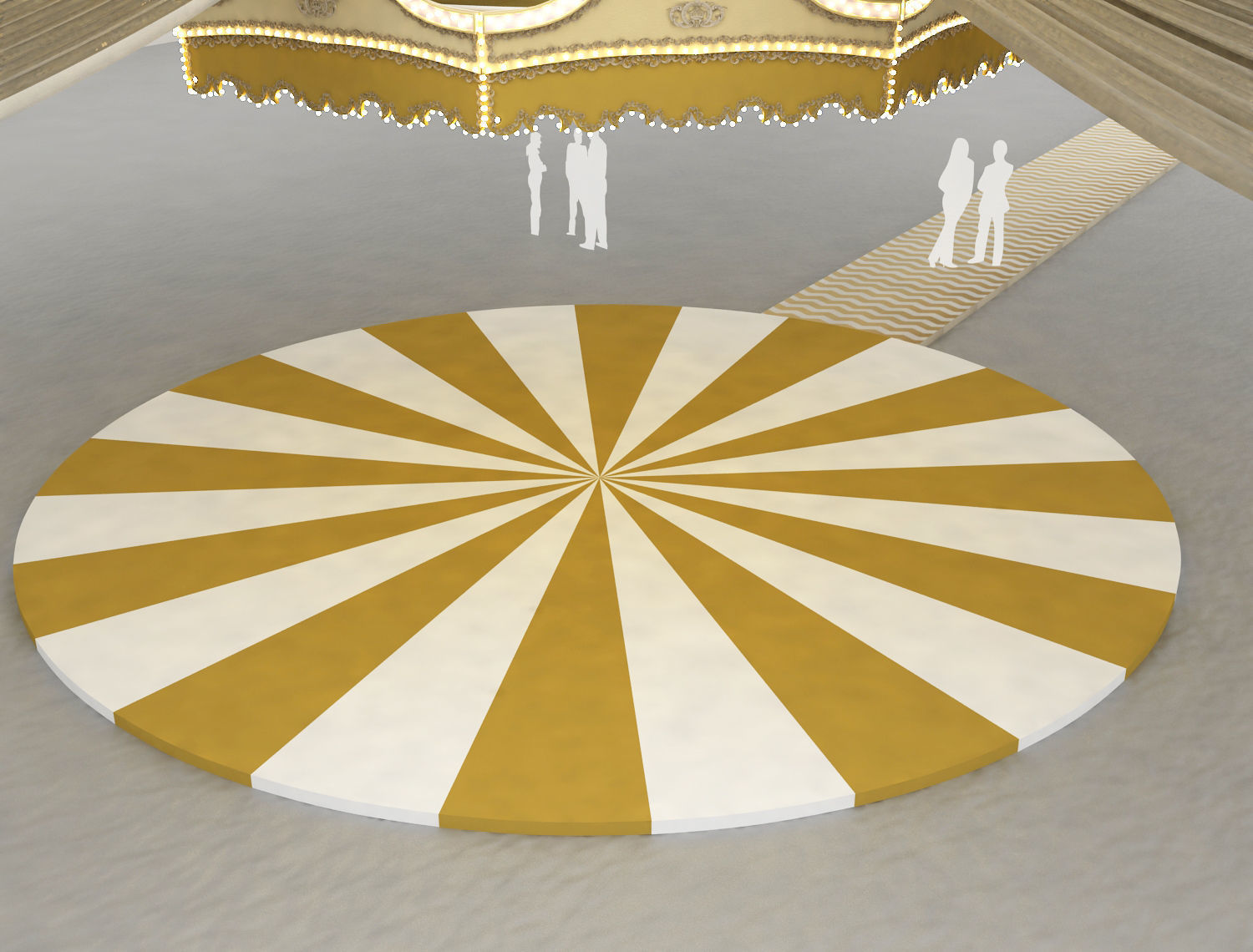 Carousel ceiling light 3D model_5