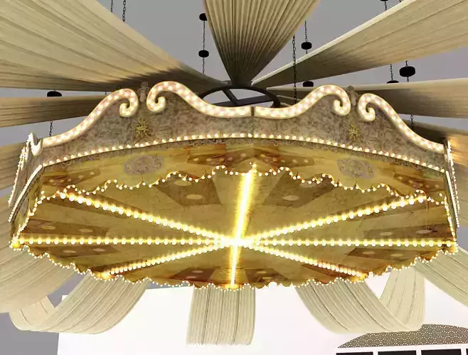 Carousel ceiling light 3D model