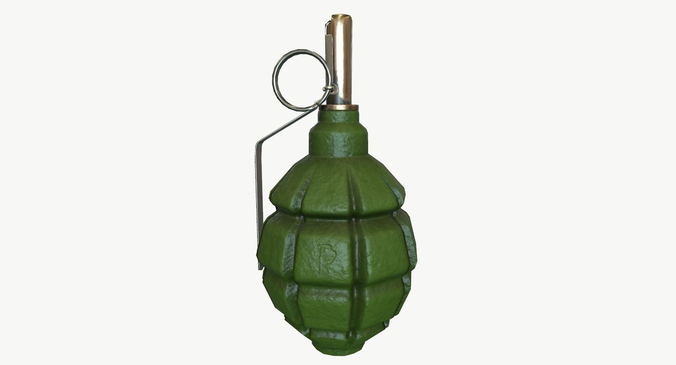 Grenade F1  Low-poly 3D model