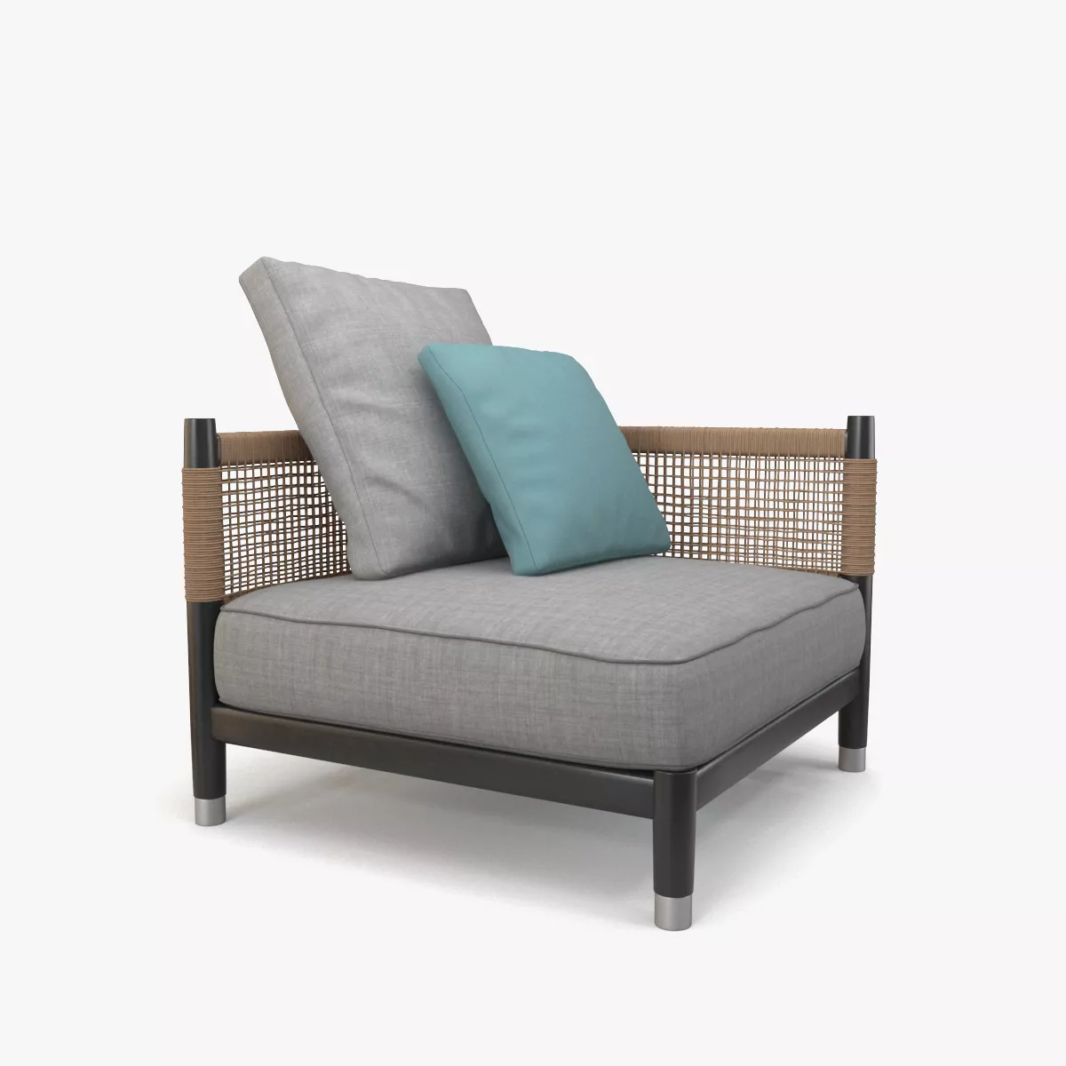 Parker ArmChair Low-poly 3D model