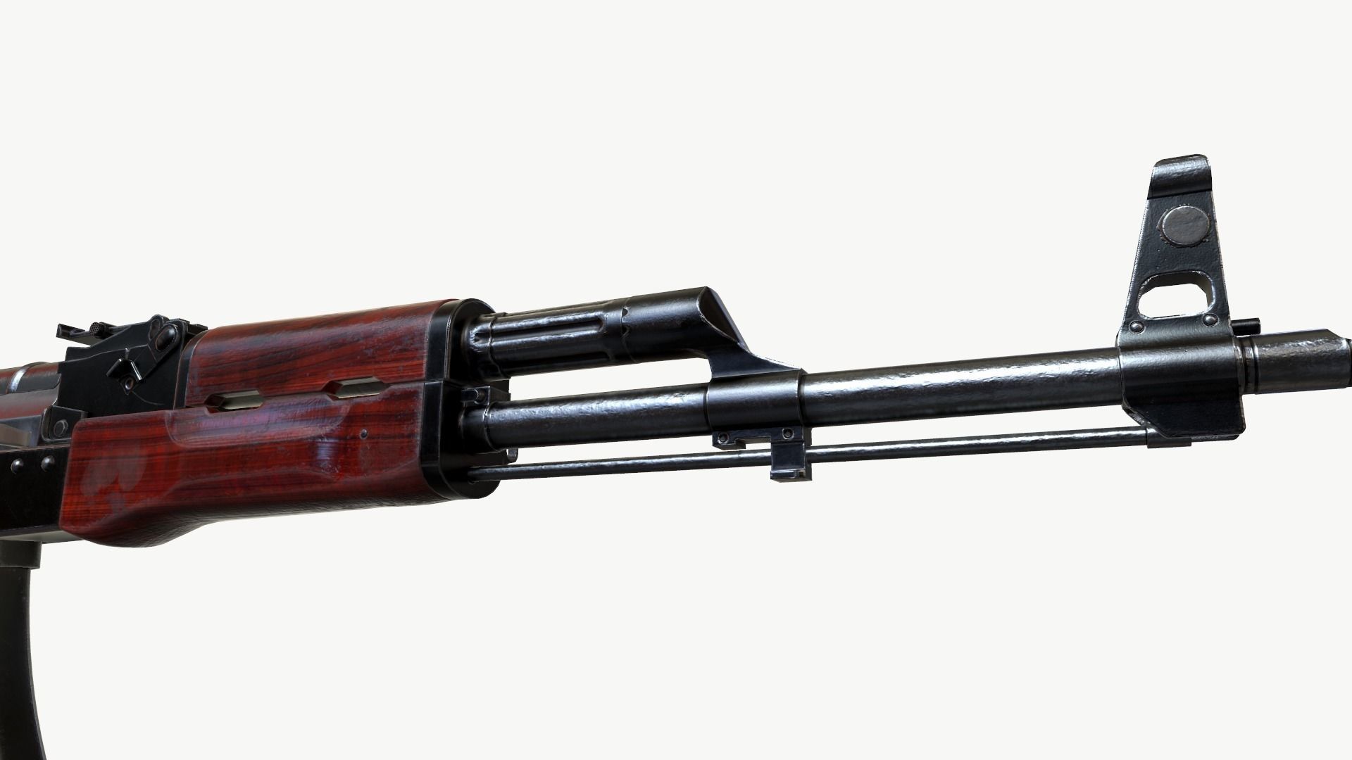 AKM AK-47 AK-74 Low-poly 3D model_13