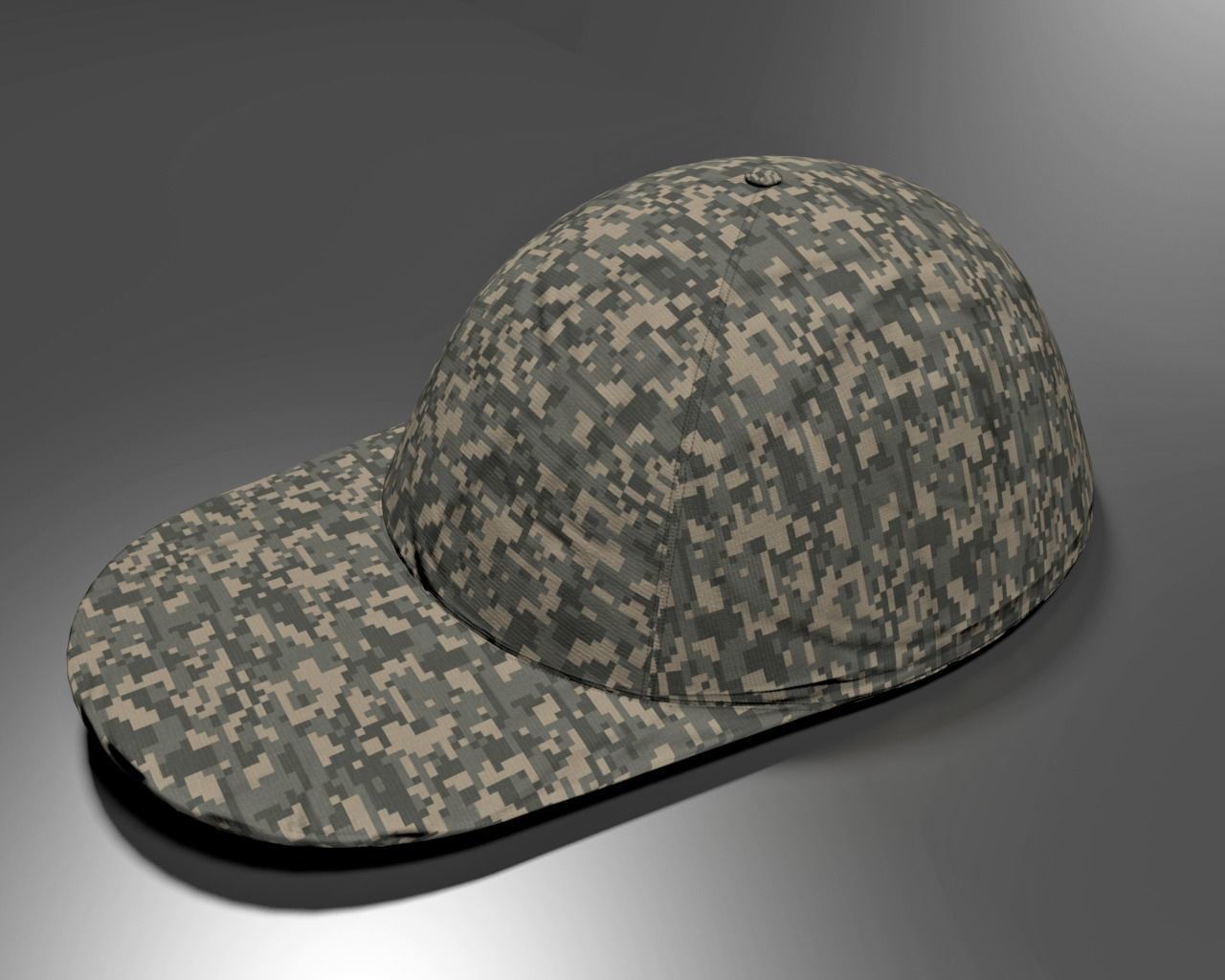 UCP Camo Cap 3D model_0