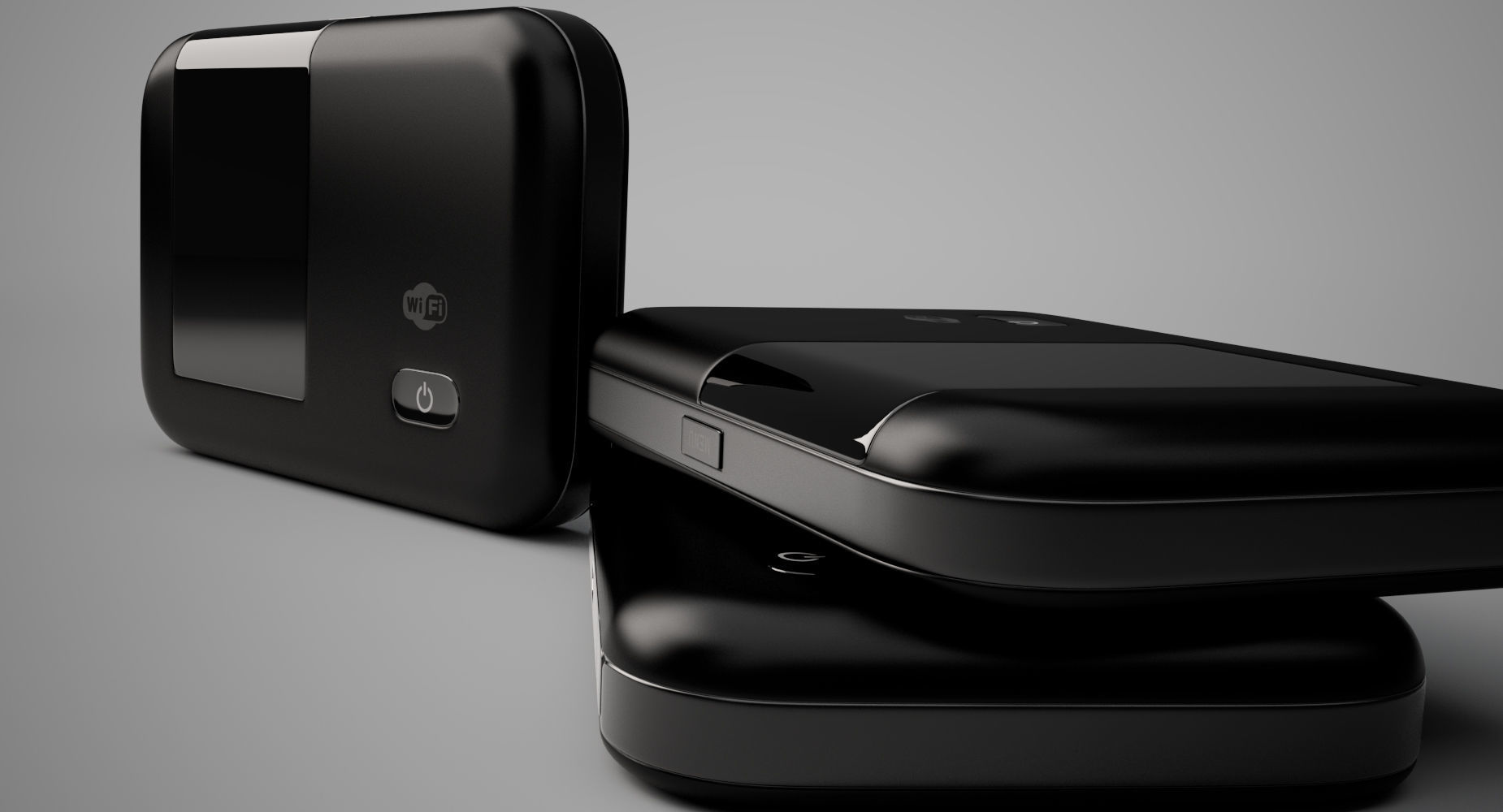 Modem wifi 3D model_5