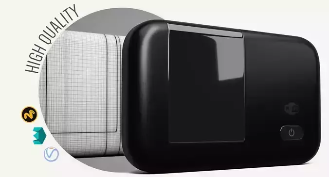 Modem wifi 3D model Modem wifi 3D model