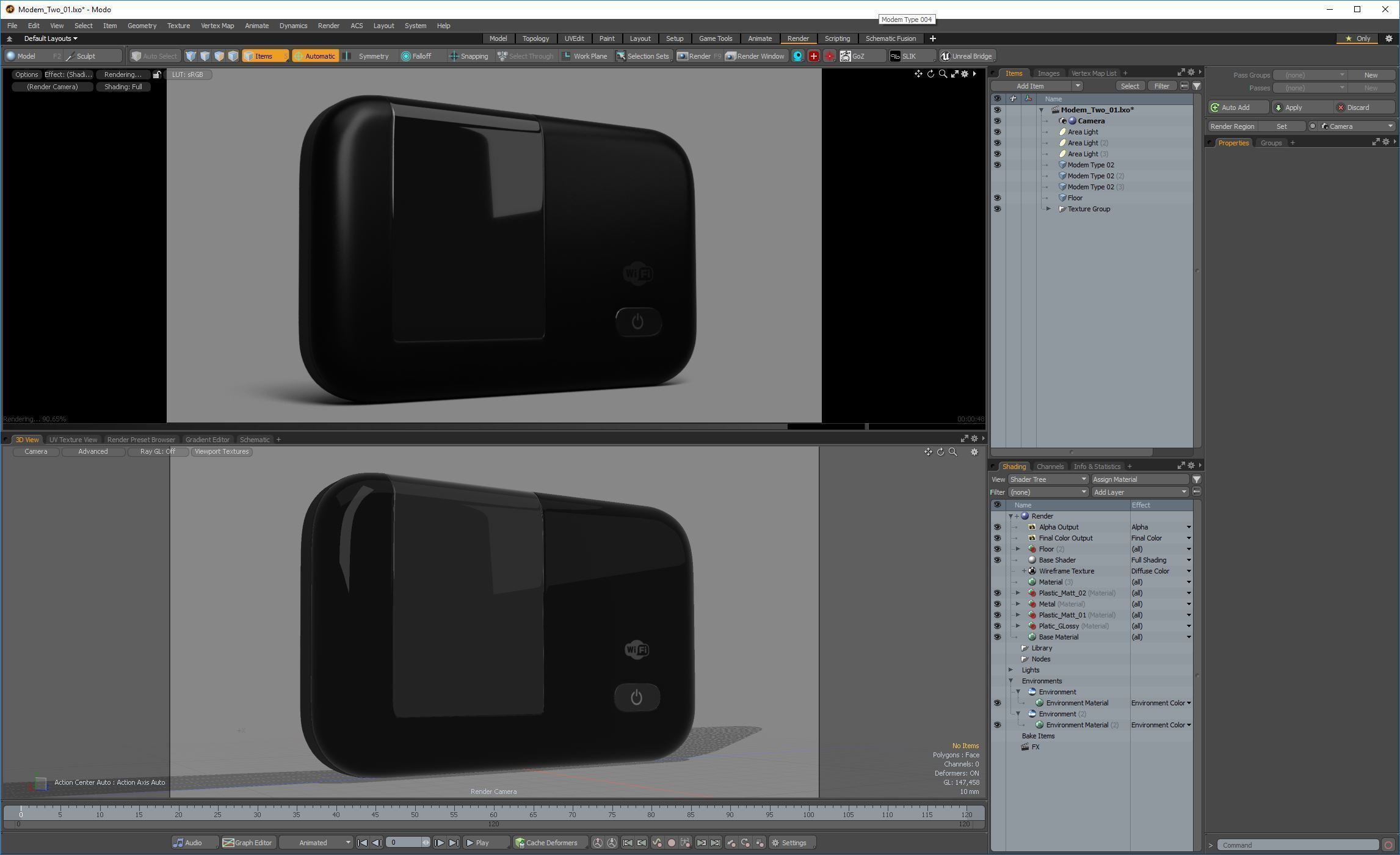 Modem wifi 3D model_9