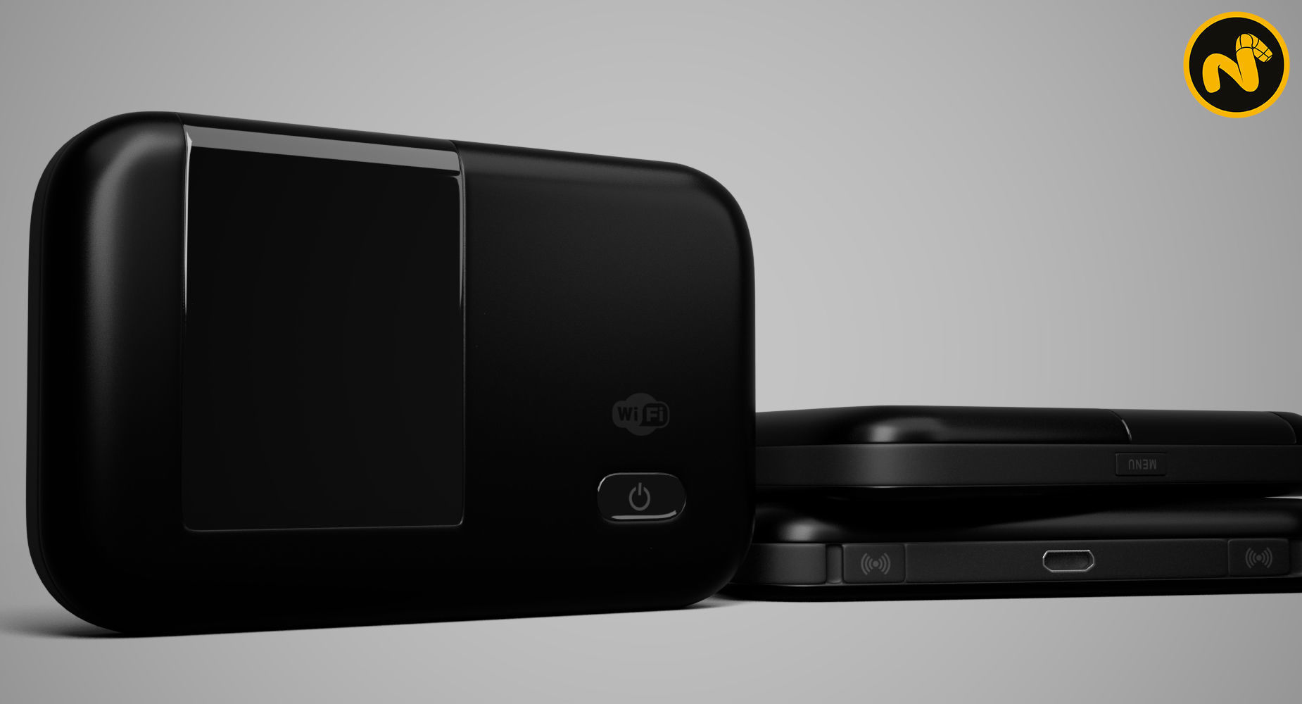 Modem wifi 3D model_3