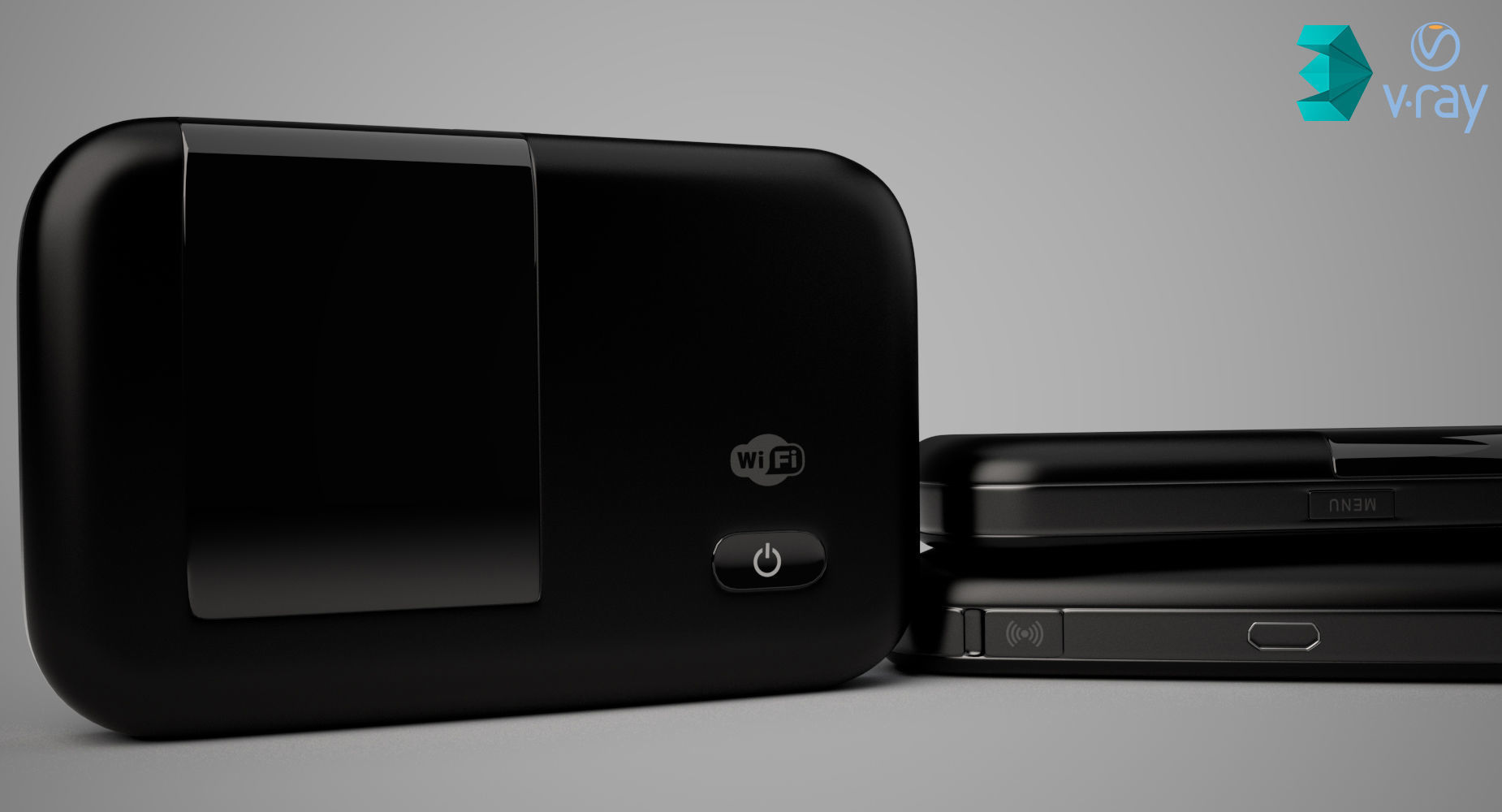 Modem wifi 3D model_1