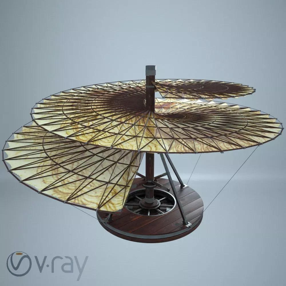 AVE Leonardo da Vinci aeria screw 3D model_0