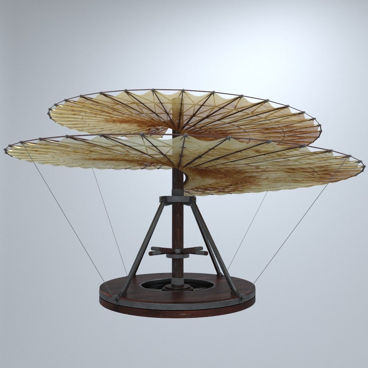 AVE Leonardo da Vinci aeria screw 3D model_1