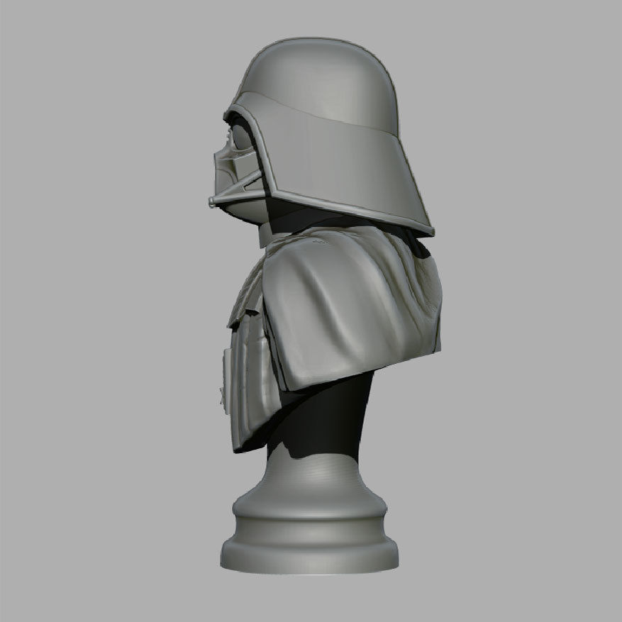 Vader darth bust 3D print model_3