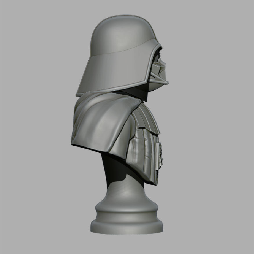 Vader darth bust 3D print model_2