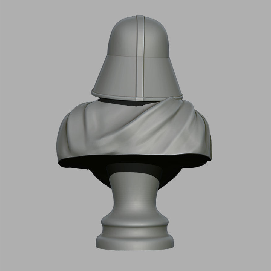 Vader darth bust 3D print model_1