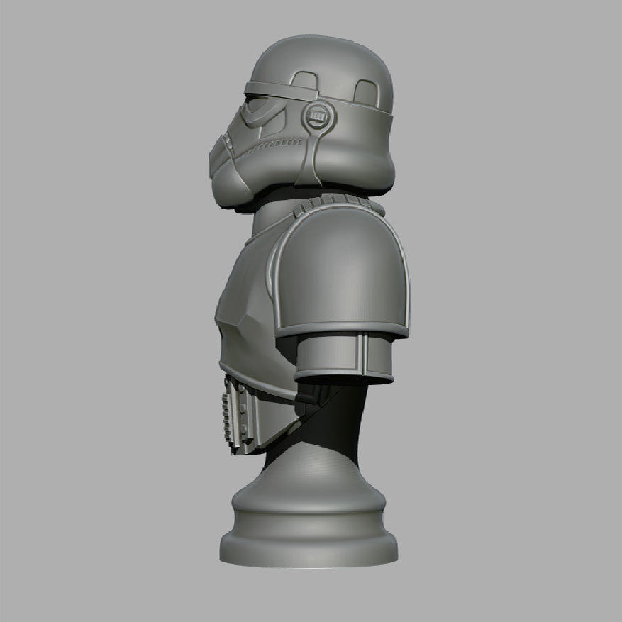 Trooper star wars stormtrooper bust 3D print model_4