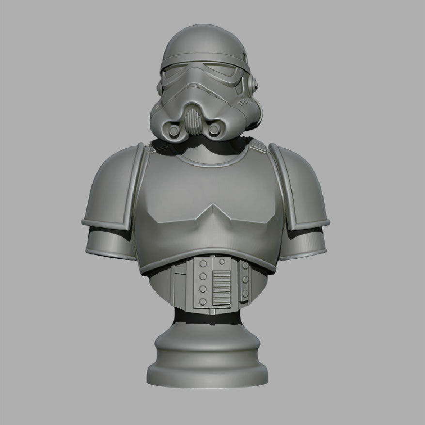 Trooper star wars stormtrooper bust 3D print model_1