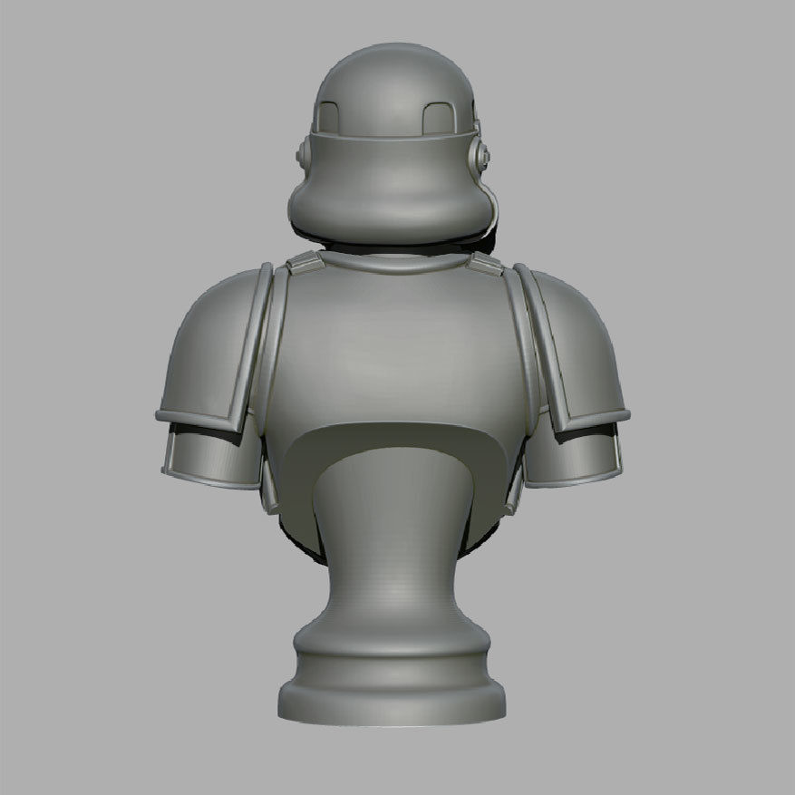Trooper star wars stormtrooper bust 3D print model_3