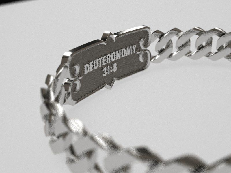 Soldiers arm Bracelet 3D print model_4