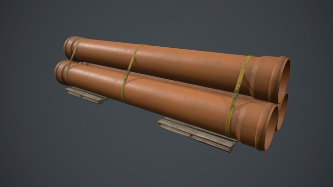 Drain Pipes PBR Game Ready