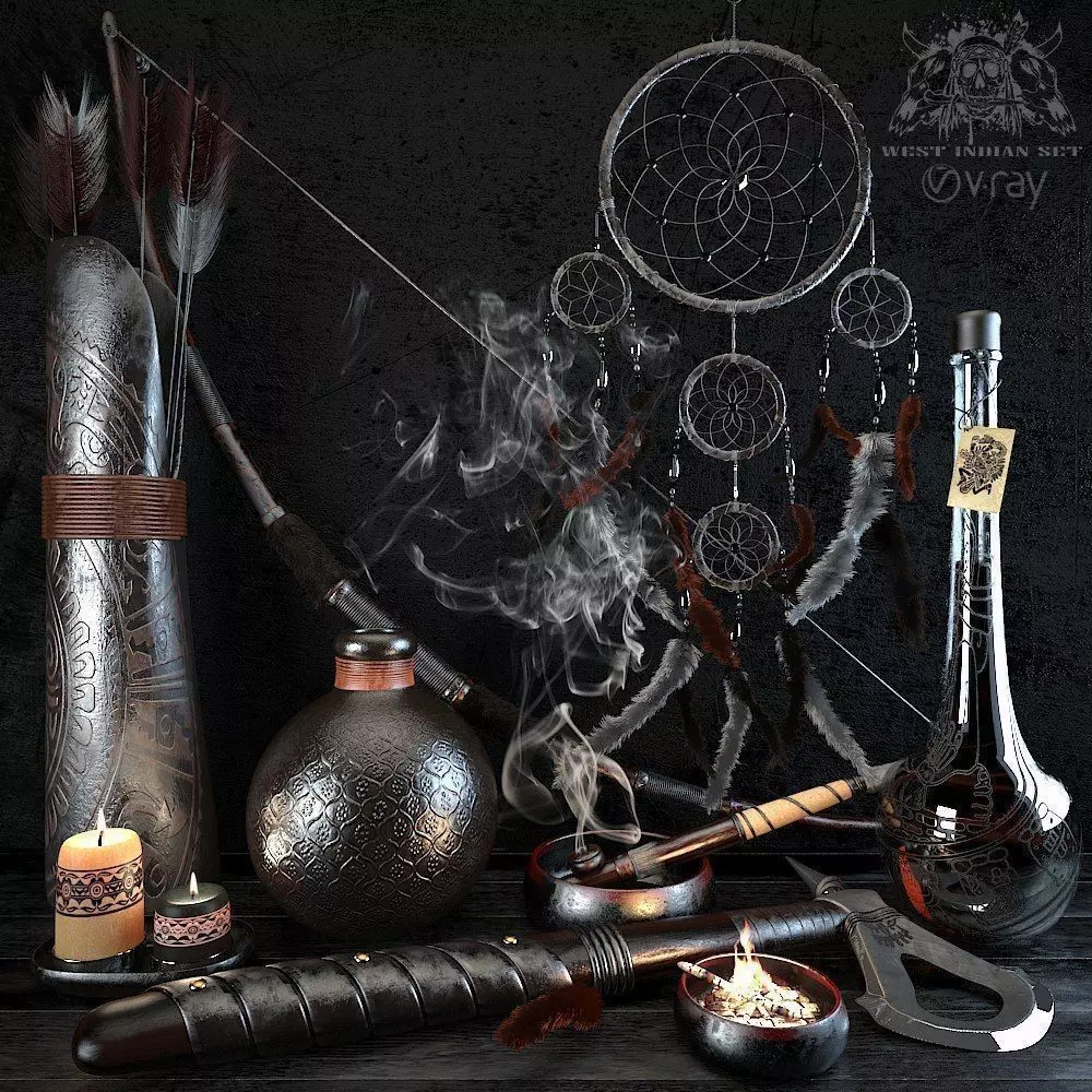 AVE West Indian set 3D model_0