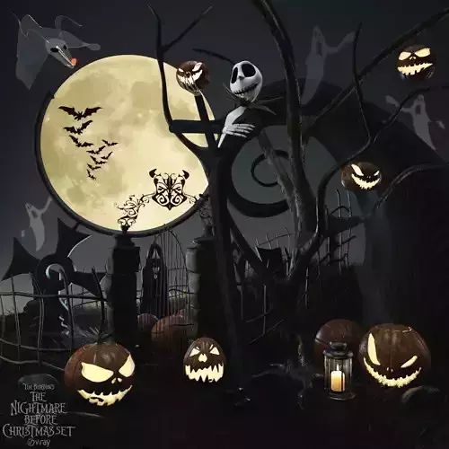 AVE The nightmare before christmas set Jack not stl