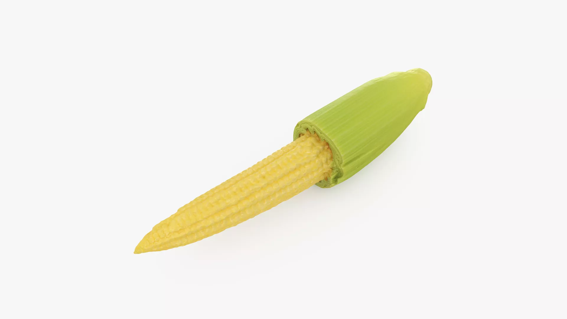 Baby Corn 01 Low-poly 3D model