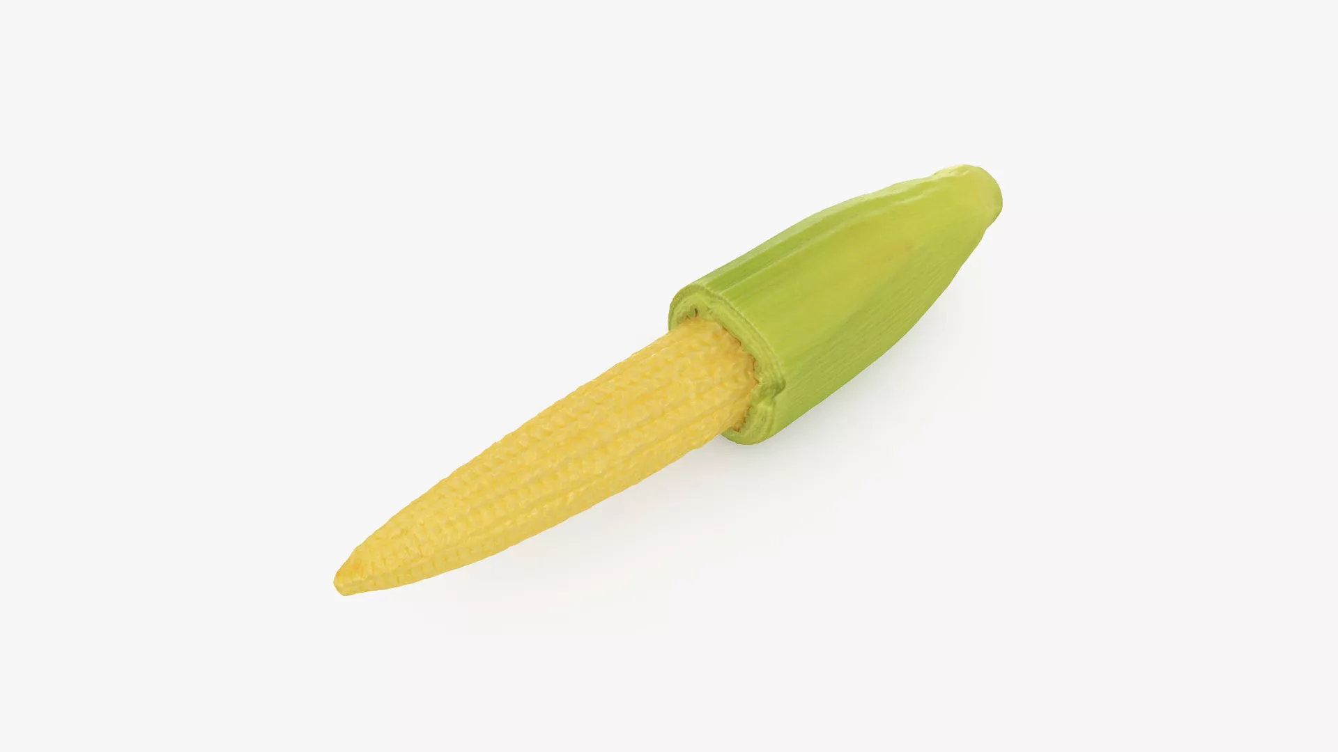 Baby Corn 02 Low-poly 3D model