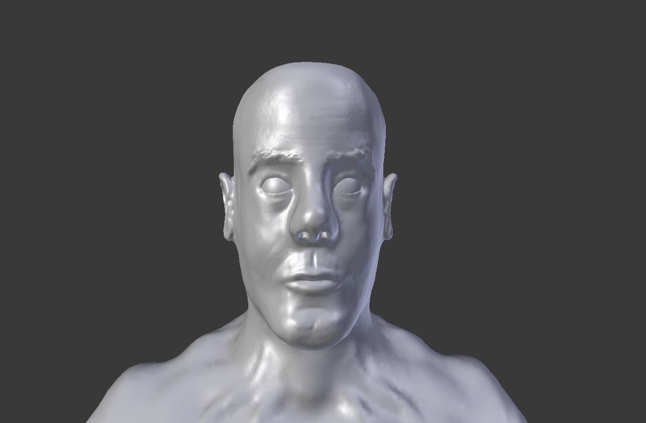 Fantasy Pyramid And Male Statues 3D model_23