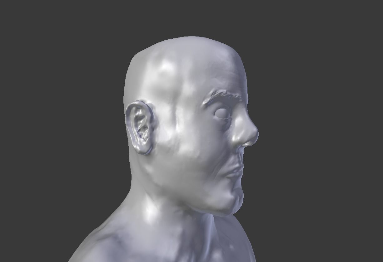 Fantasy Pyramid And Male Statues 3D model_24