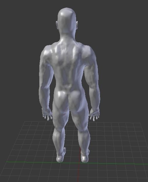 Fantasy Pyramid And Male Statues 3D model_22