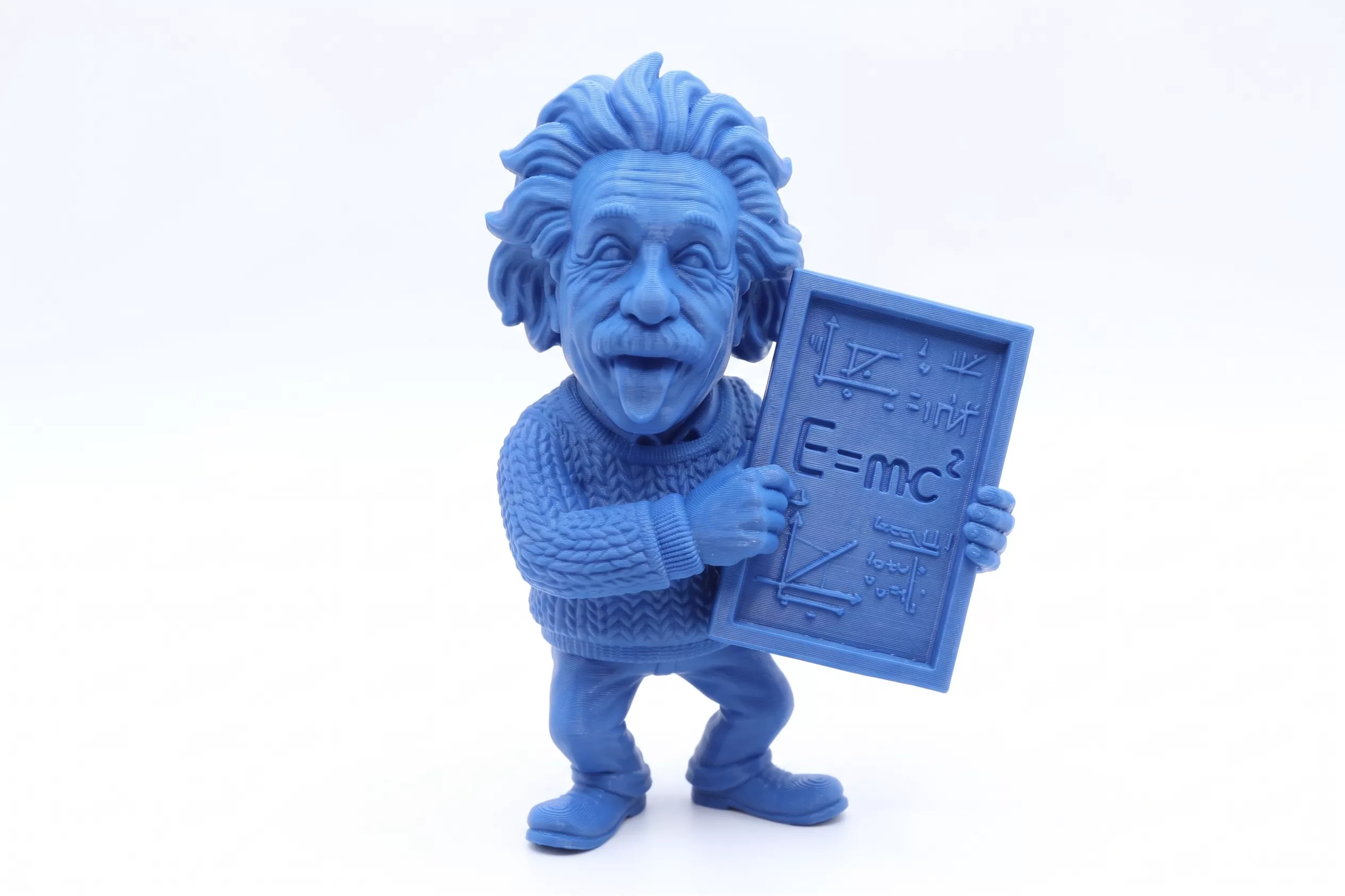 Albert Einstein caricature 3D print model