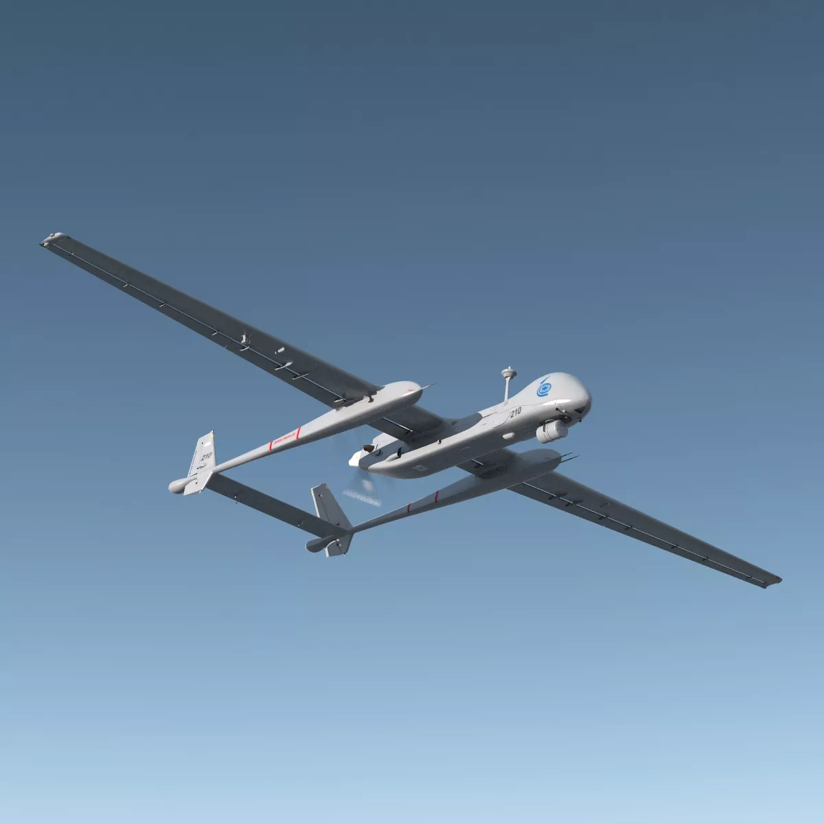 IAI Eitan UAV Rigged 3D model