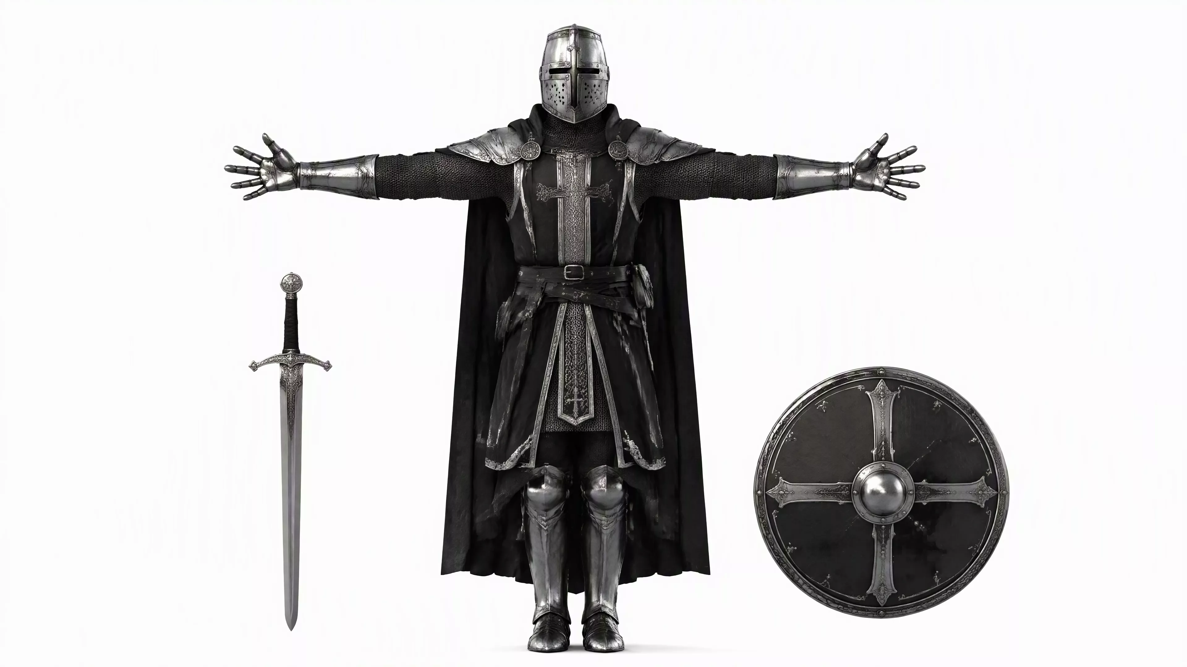 European Elder 3D Character Fully Rigged Game Ready Low-poly 3D model