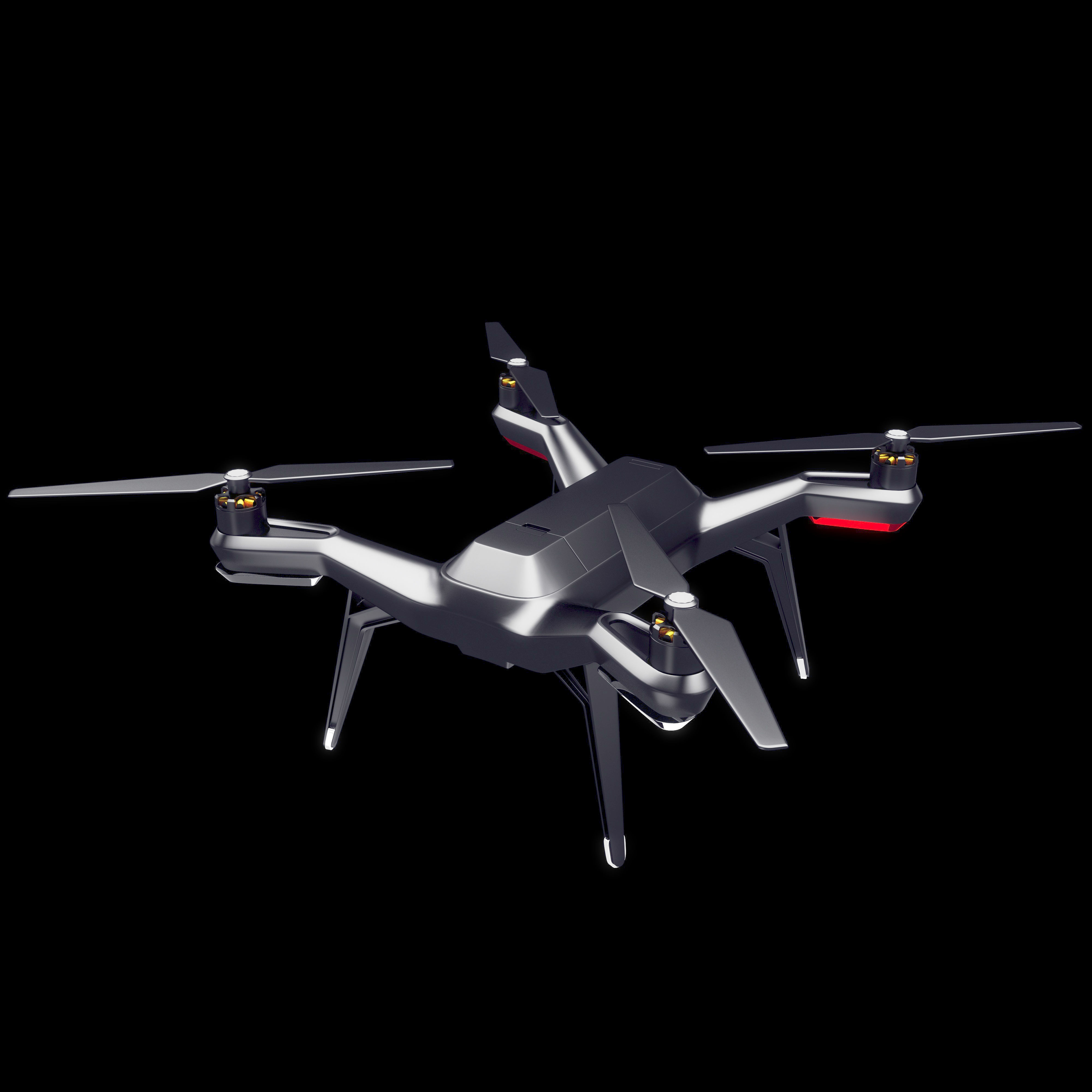 3DR solo quadcopter drone 3d model vray 3D model_9