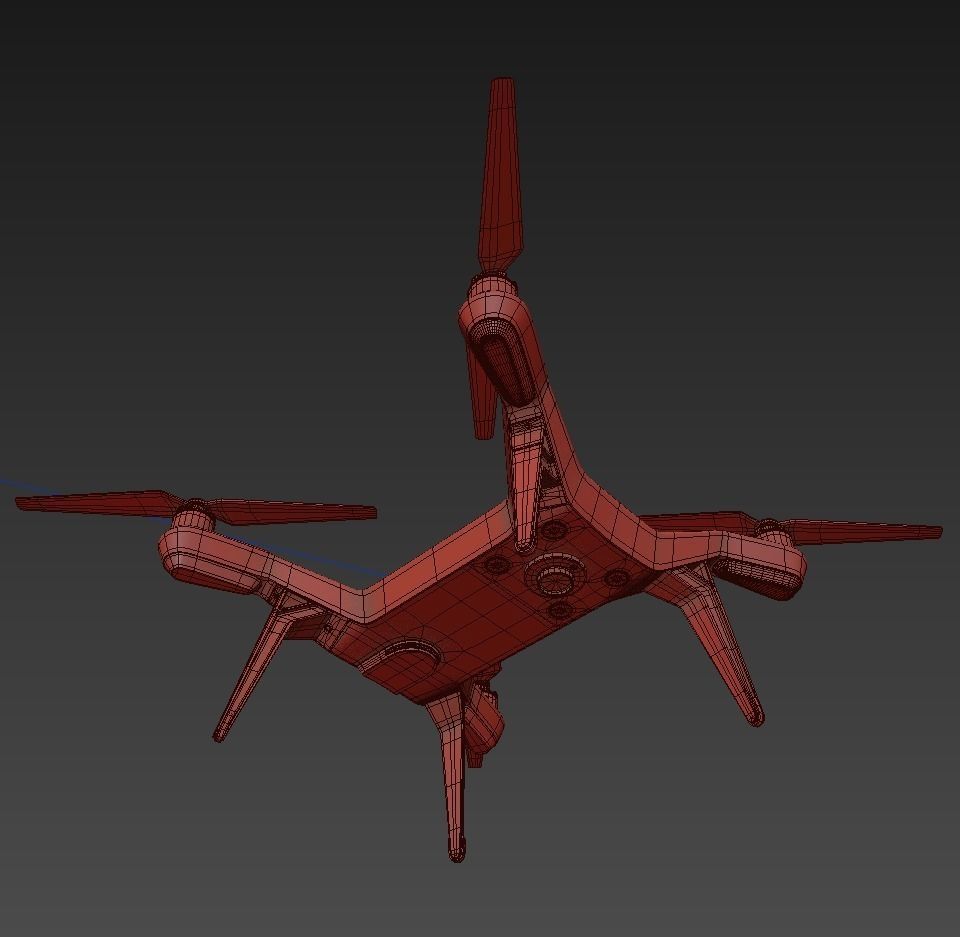 3DR solo quadcopter drone 3d model vray 3D model_8