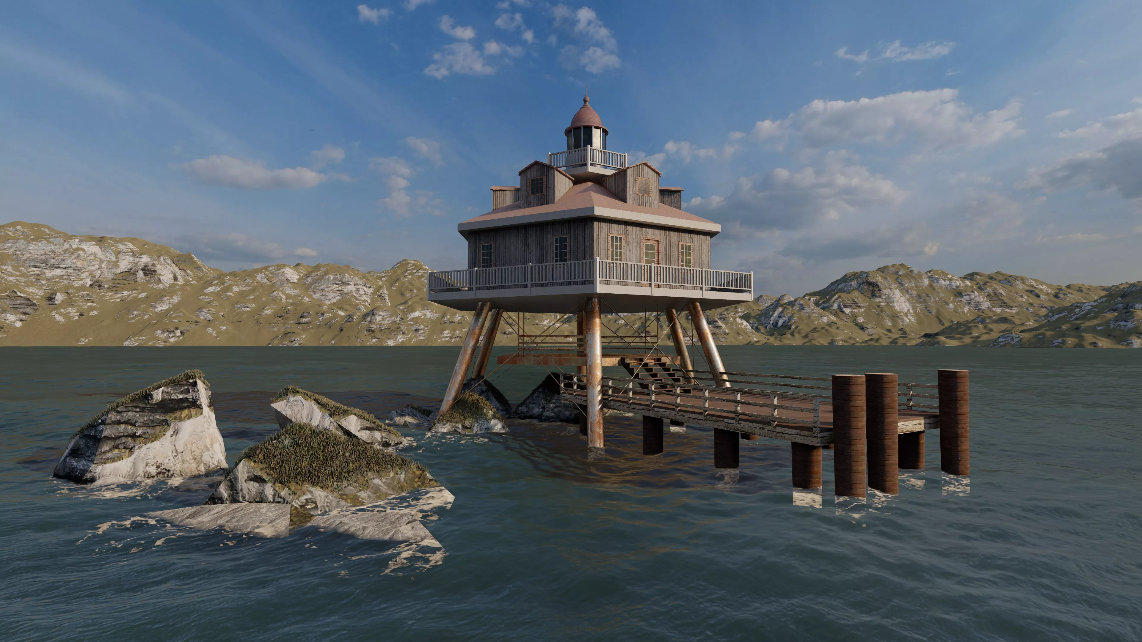 Lighthouse-Lighthouse Coastal 3D model