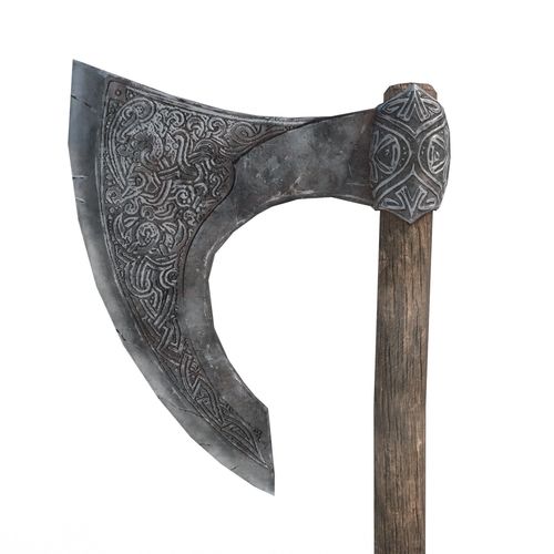 Viking Axe Low-poly 3D model