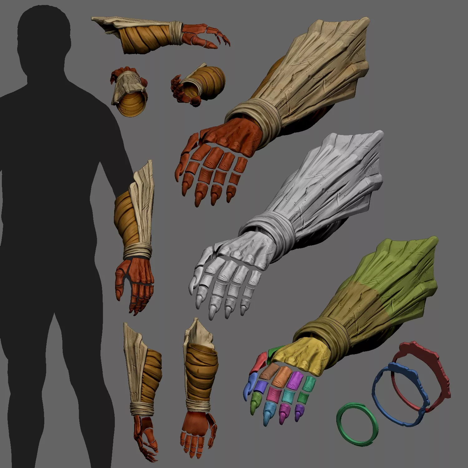 Yuji Itadori Cursed Arm Cosplay - JUJUTSU KAISEN 3D print model