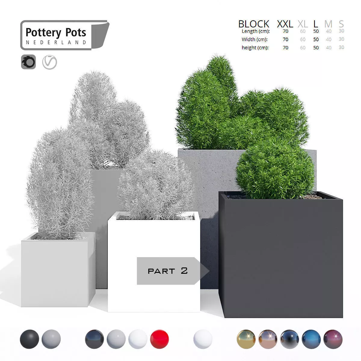 Pottery Pots nine part 2 3D model