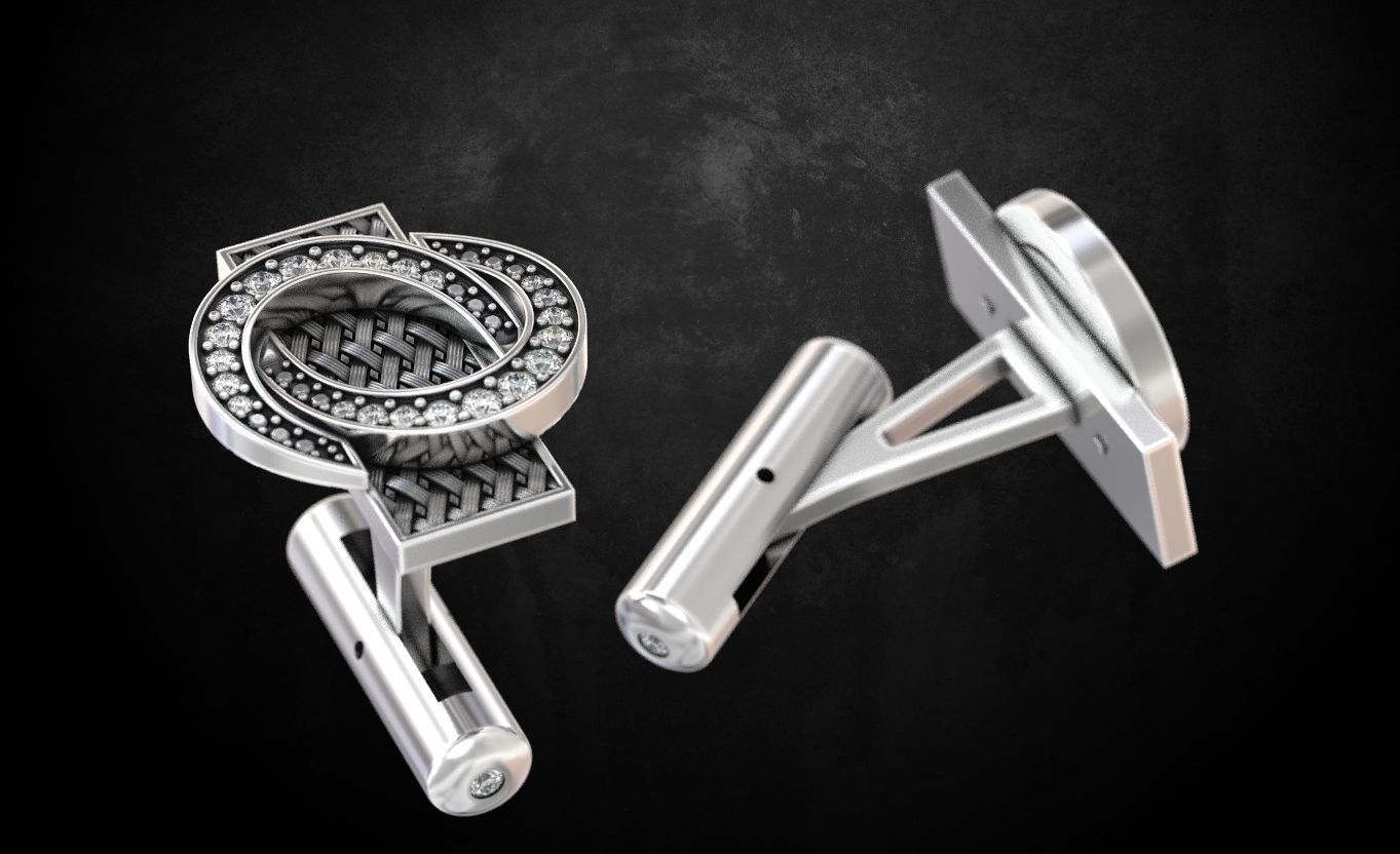Cufflinks for men 129 3D print model_2