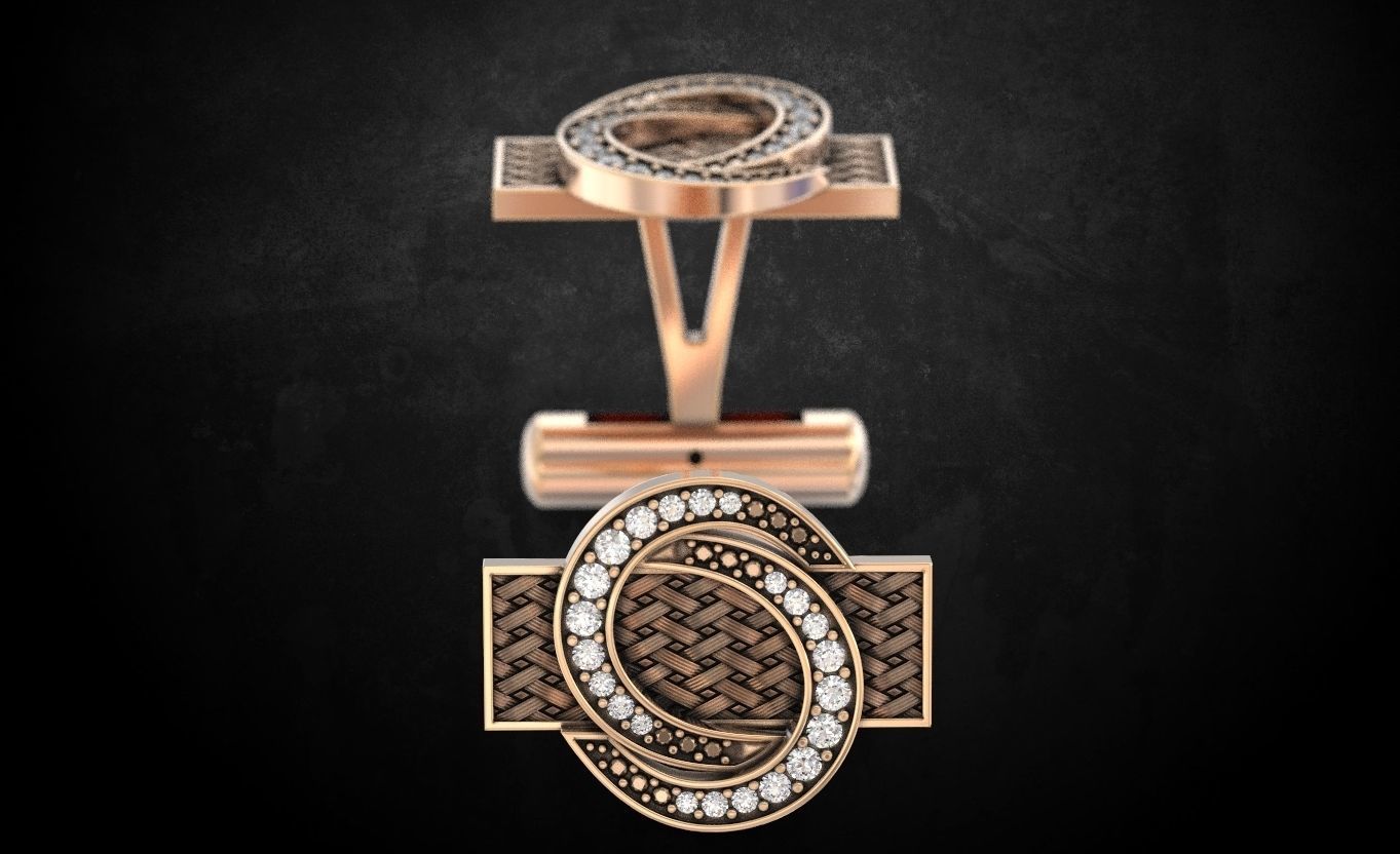 Cufflinks for men 129 3D print model_5