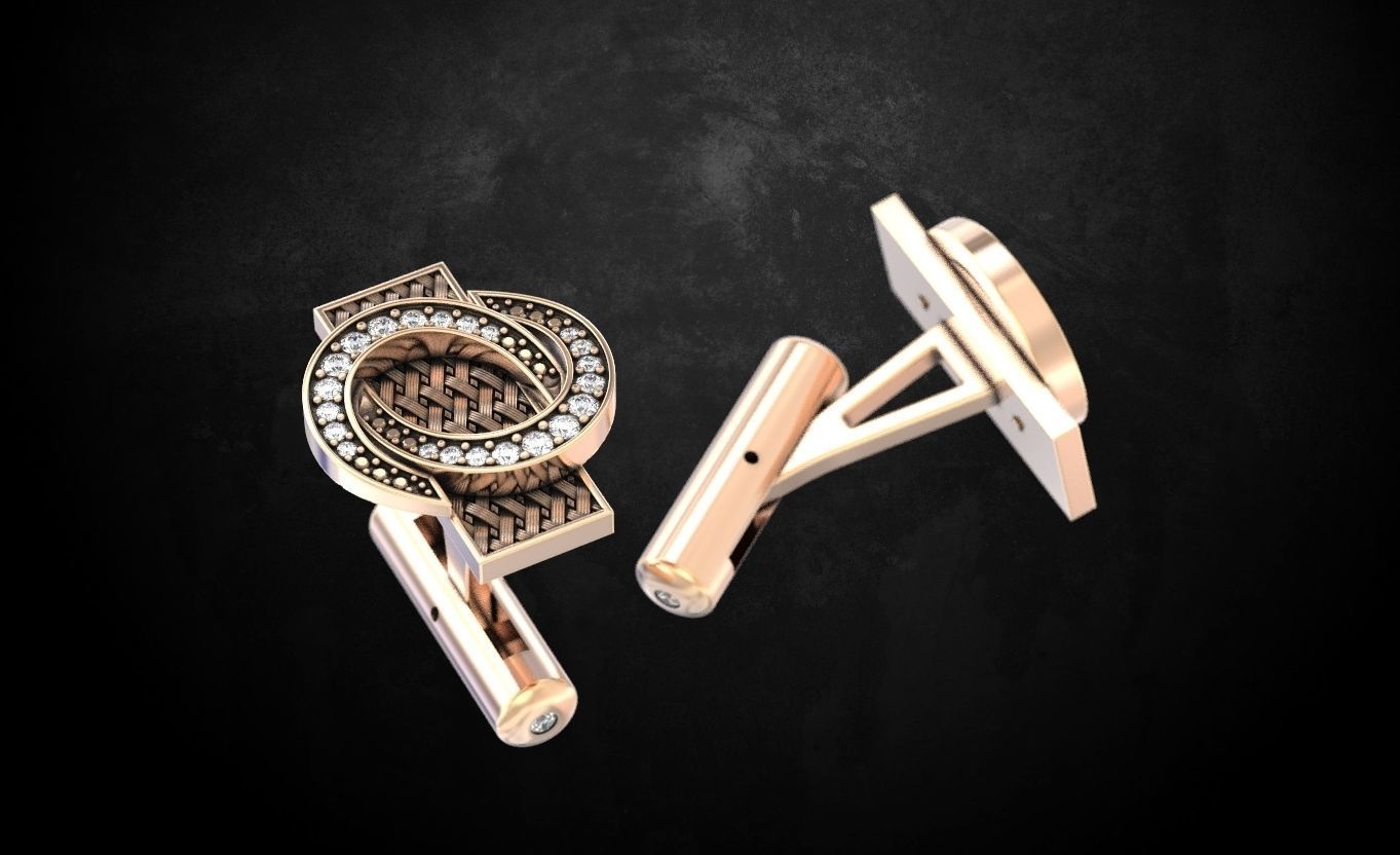 Cufflinks for men 129 3D print model_4