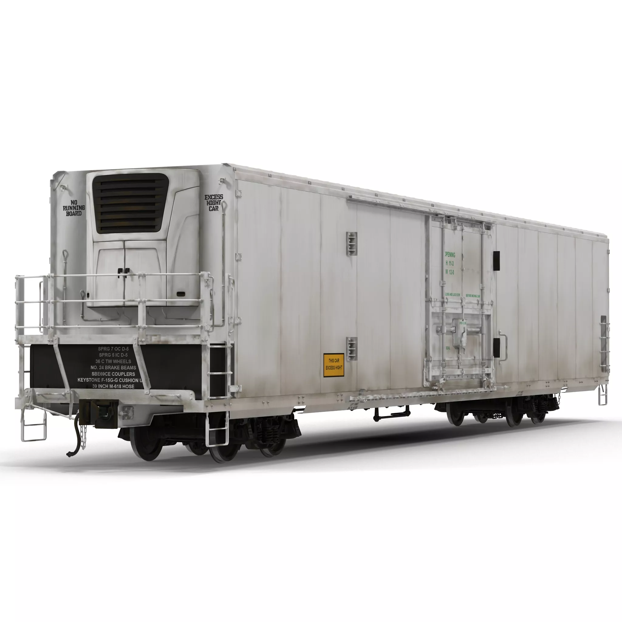 Railroad Refrigerator Car Generic 3D model