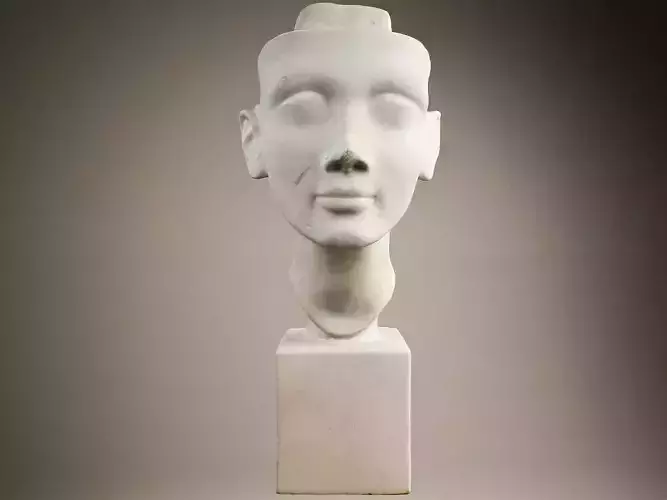 Nefertiti sculpture - High res 3d scan 3D model 3D model