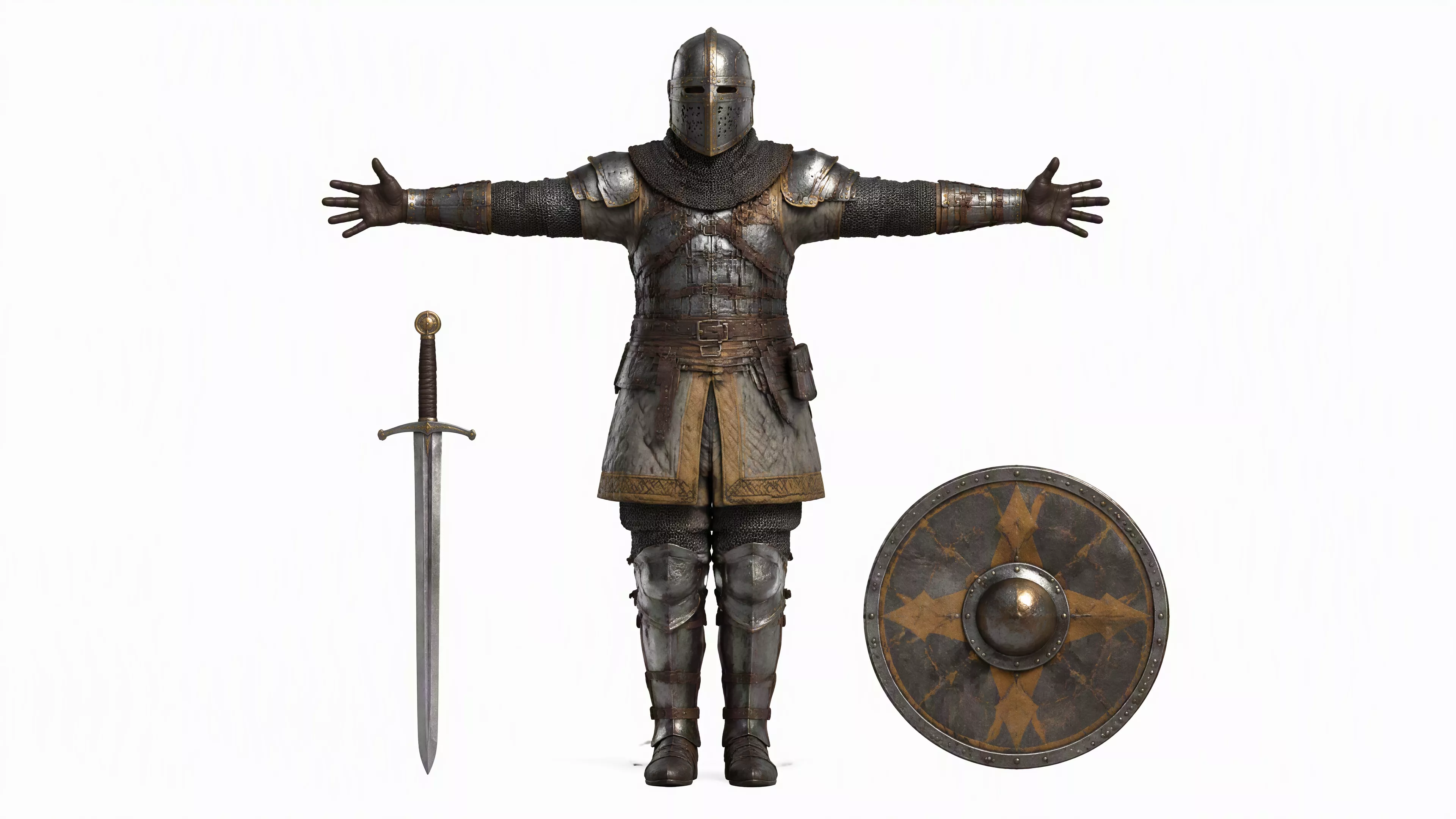 European Mountain 3D Character Fully Rigged Game Ready Low-poly 3D model