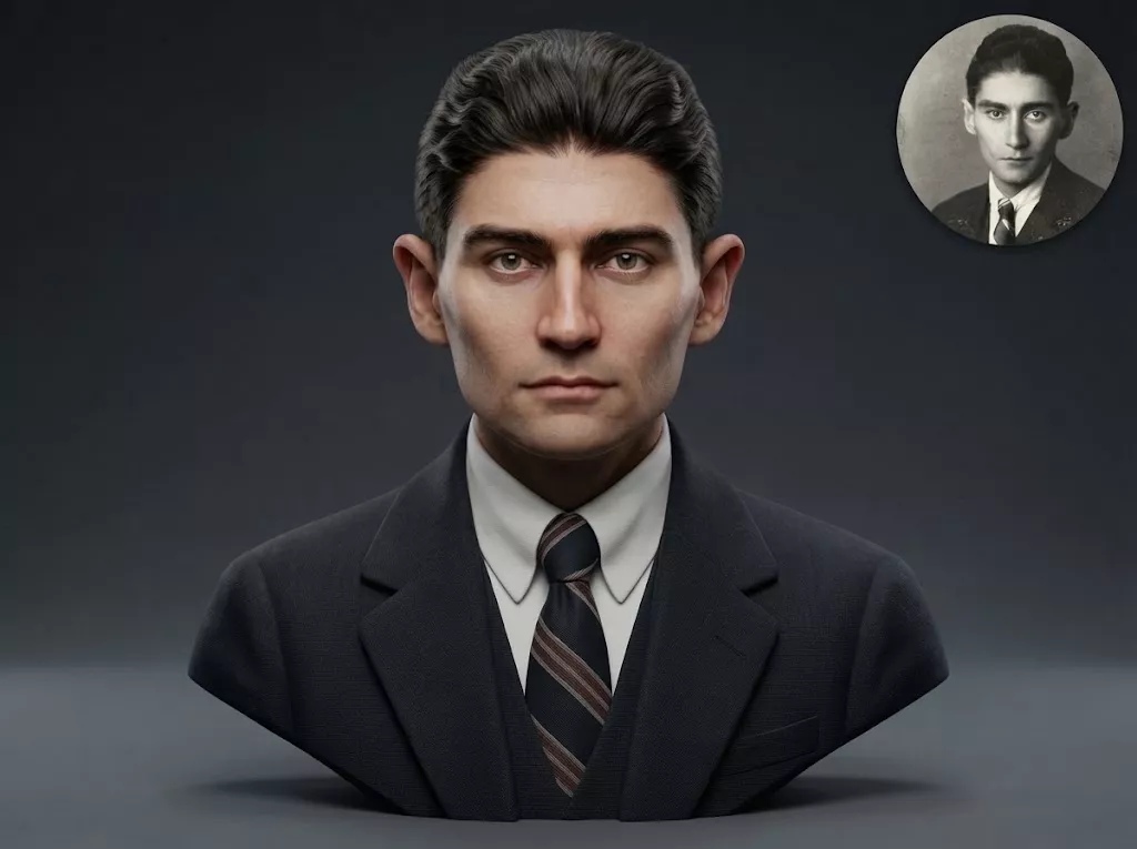 Franz Kafka 3D Printable Bust 3D print model