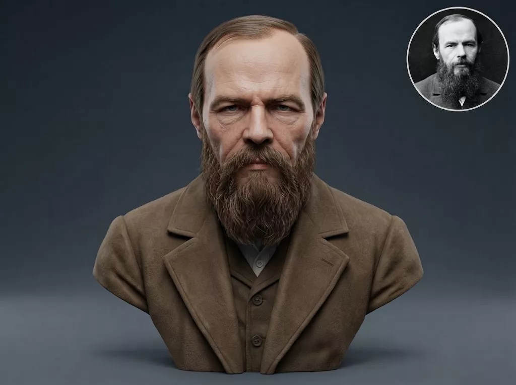 Fyodor Dostoevsky 3D Printable Bust 3D print model