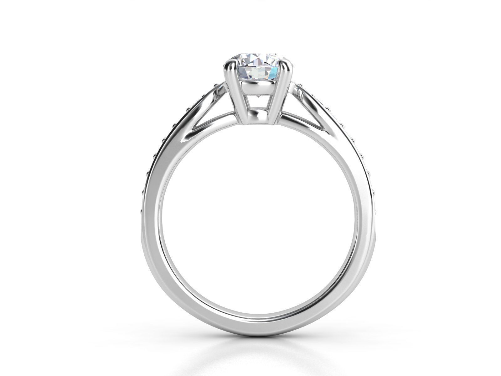 ZLR0166 person diamond engagement ring gold 3D print model_3