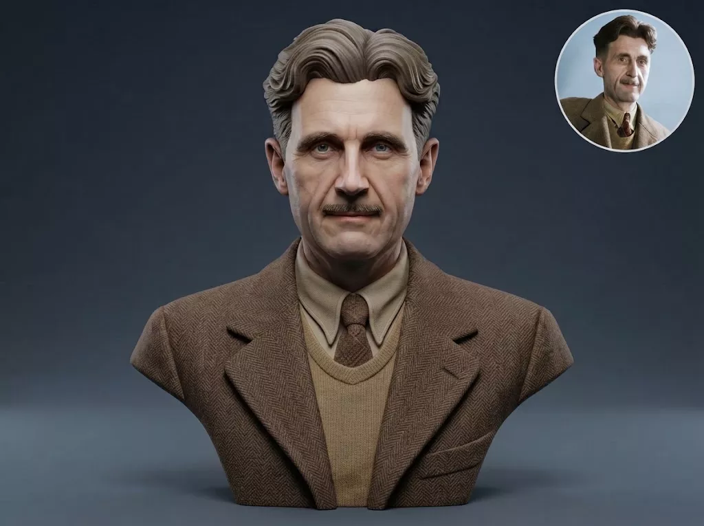 George Orwell 3D Printable Bust 3D print model