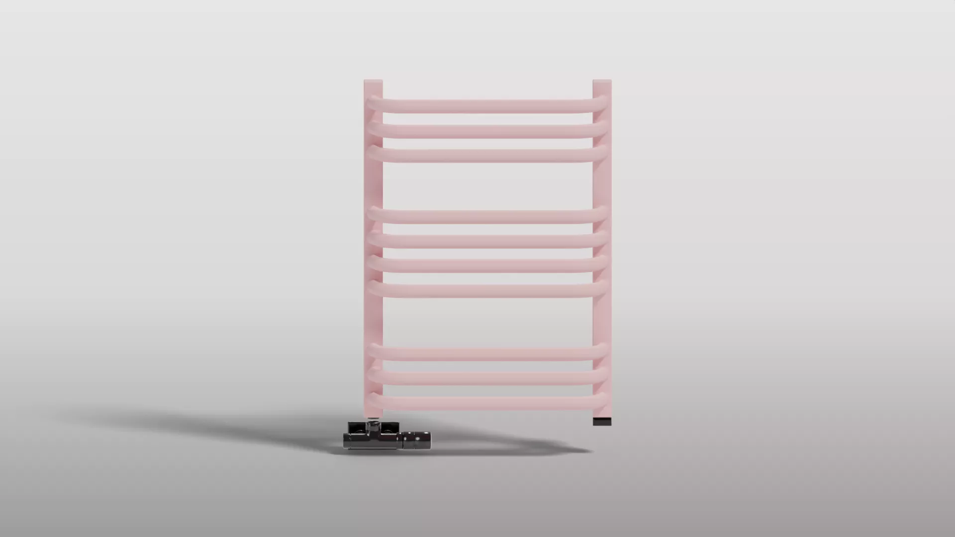 Pink Wall Radiator 3D model