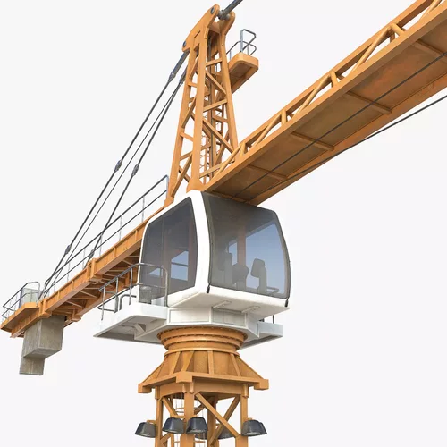 Tower Crane 3D Model 8K PBR